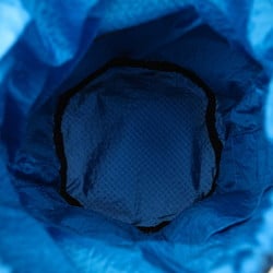 Bottega Veneta Bucket Mesh Bag Shoulder Black Blue Nylon Women's BOTTEGAVENETA