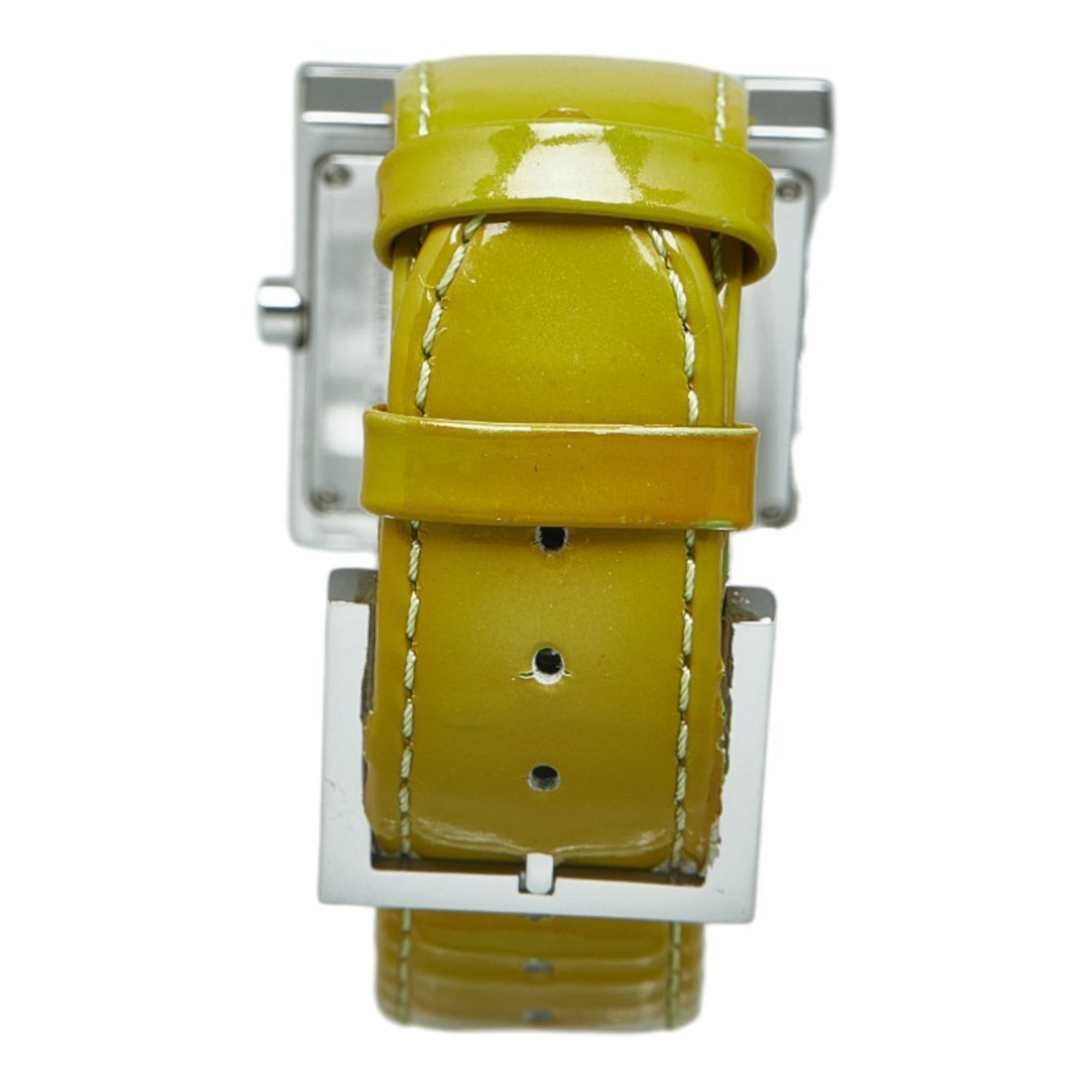 Fendi FF Watch 012-4000L-024 Quartz Yellow Dial Stainless Steel Enamel Women's FENDI