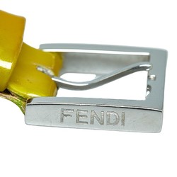 Fendi FF Watch 012-4000L-024 Quartz Yellow Dial Stainless Steel Enamel Women's FENDI