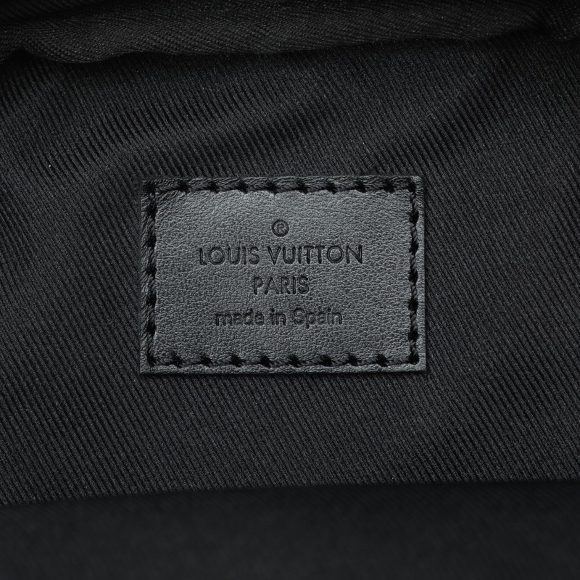 Louis Vuitton Monogram Shadow Double Phone Pouch Shoulder Bag M81323 Noir Black Leather Women's LOUIS VUITTON