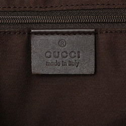 Gucci GG Canvas Sukey Tote Bag 223974 Beige Brown Leather Women's GUCCI
