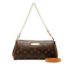 Louis Vuitton Monogram Eva Handbag Shoulder Bag M95567 Brown PVC Leather Women's LOUIS VUITTON