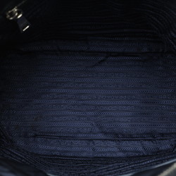 Prada Triangle Plate Chain Tote Bag Shoulder Navy Nylon Women's PRADA