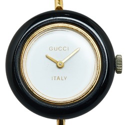 Gucci Change Bezel Watch 1100L Quartz White Dial Plated Women's GUCCI