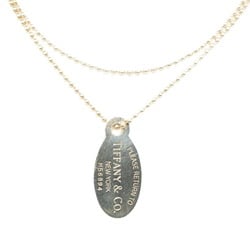 Tiffany Return to Oval Dog Tag Necklace Silver SV925 Women's TIFFANY&Co.