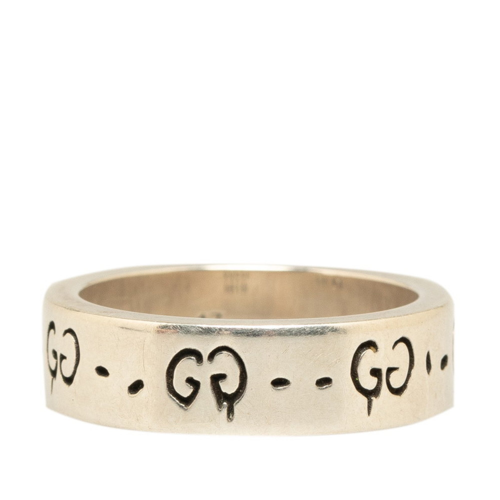Gucci GG Ghost Ring, Silver SV925, Silver, Women's, GUCCI