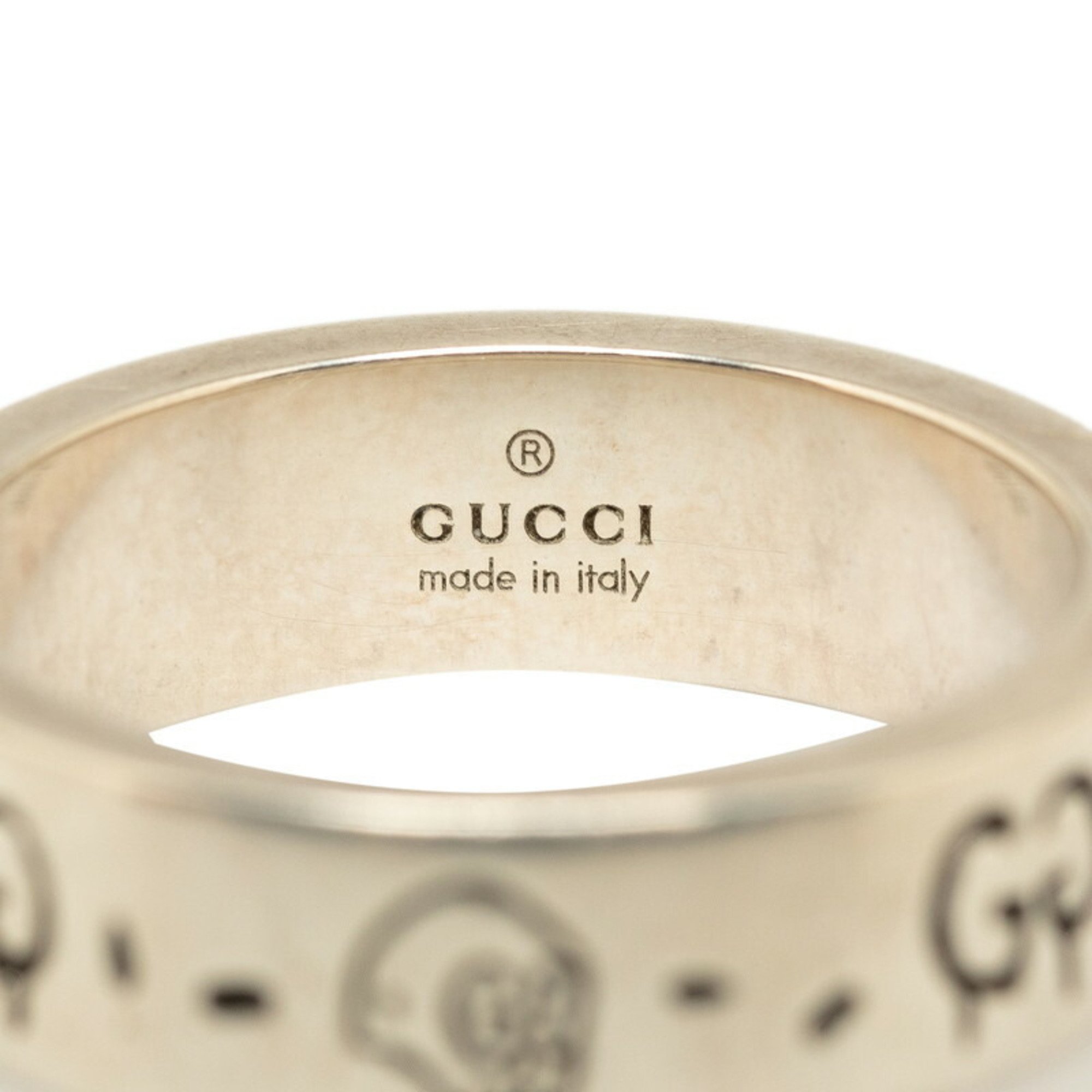 Gucci GG Ghost Ring, Silver SV925, Silver, Women's, GUCCI