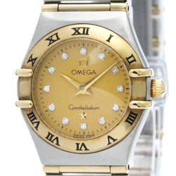 Polished OMEGA Constellation Diamond 18K Gold Steel Watch 1262.15 BF572351