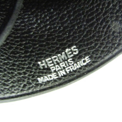 Hermes Hermes Crochet Cloche Leather,Metal Women,Men Pendant Necklace (Black,Silver)