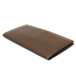 Valextra Vertical 12 Card V8L21 Men's Leather Long Bill Wallet (bi-fold) Brown