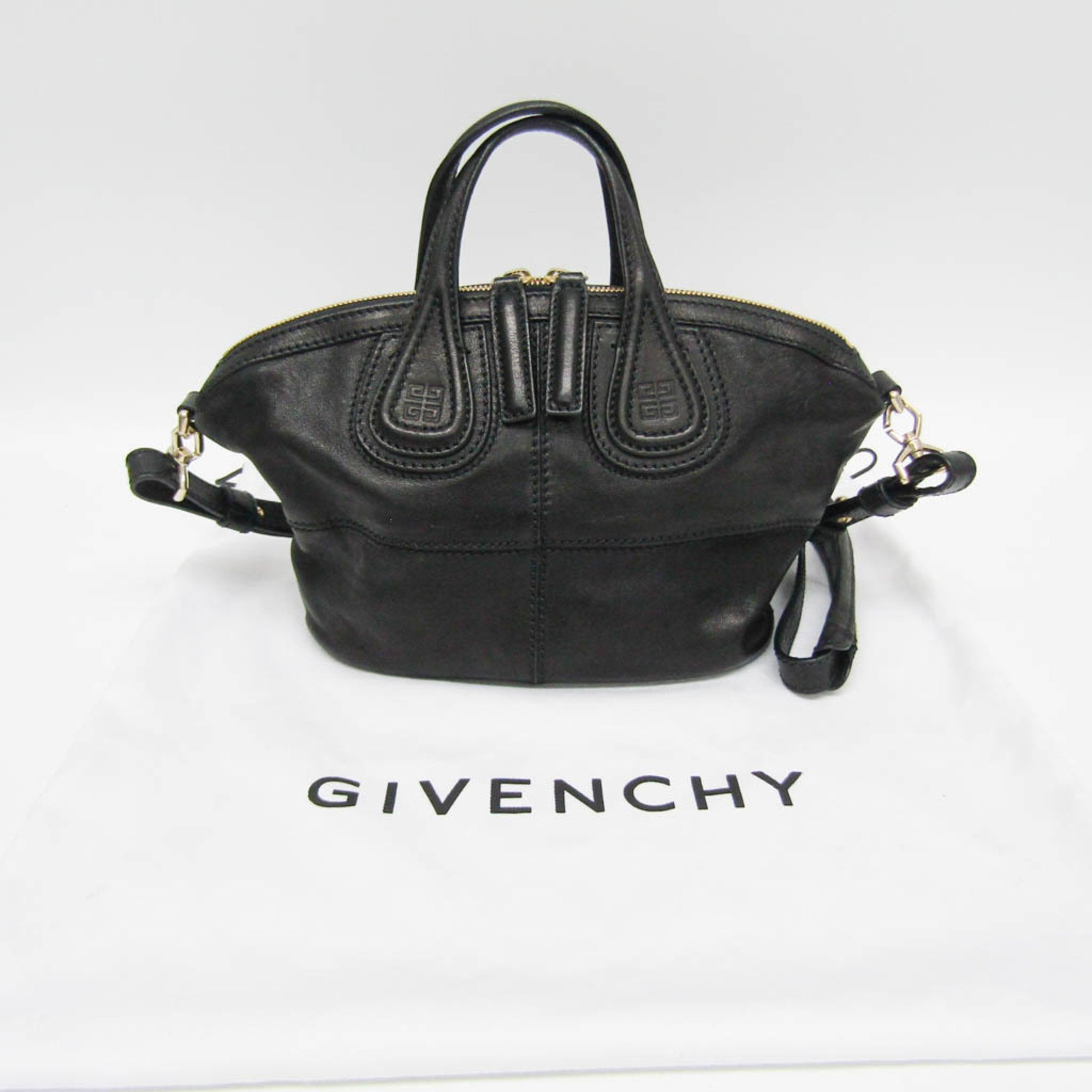 Givenchy Nightingale Micro Women's Leather Handbag,Shoulder Bag Black