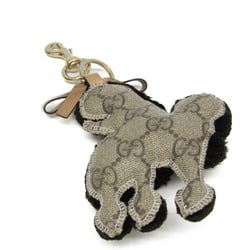 Gucci GG Supreme Guccioli Poodle Lulu Keyring (Beige,Brown,Dark Brown)