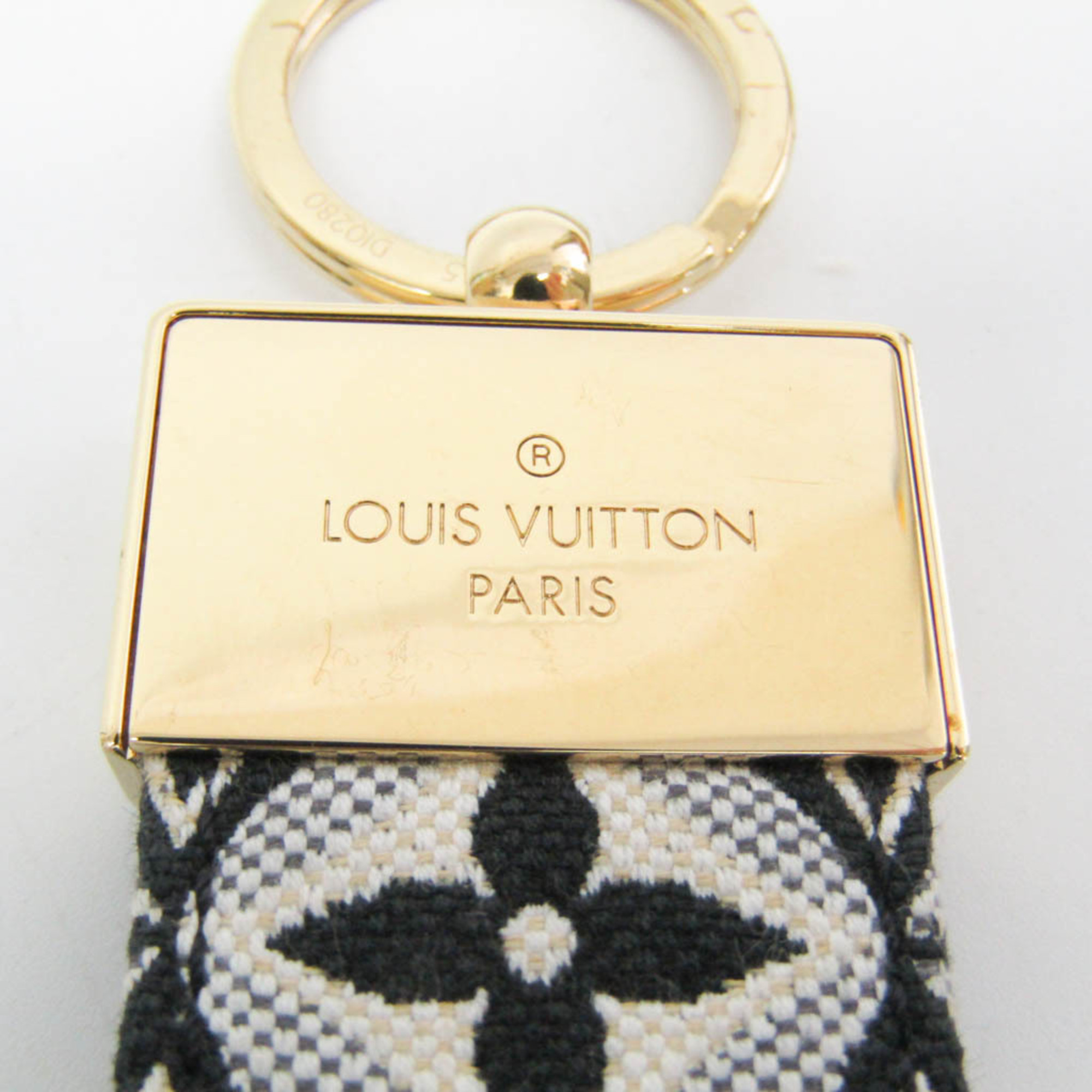 Louis Vuitton Dragonne Dauphine Key Holder MP2835 Keyring (Gold,Noir)