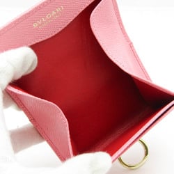 Bvlgari Bvlgari Bvlgari Card Case 287496 Women's Leather Coin Purse/coin Case Light Pink