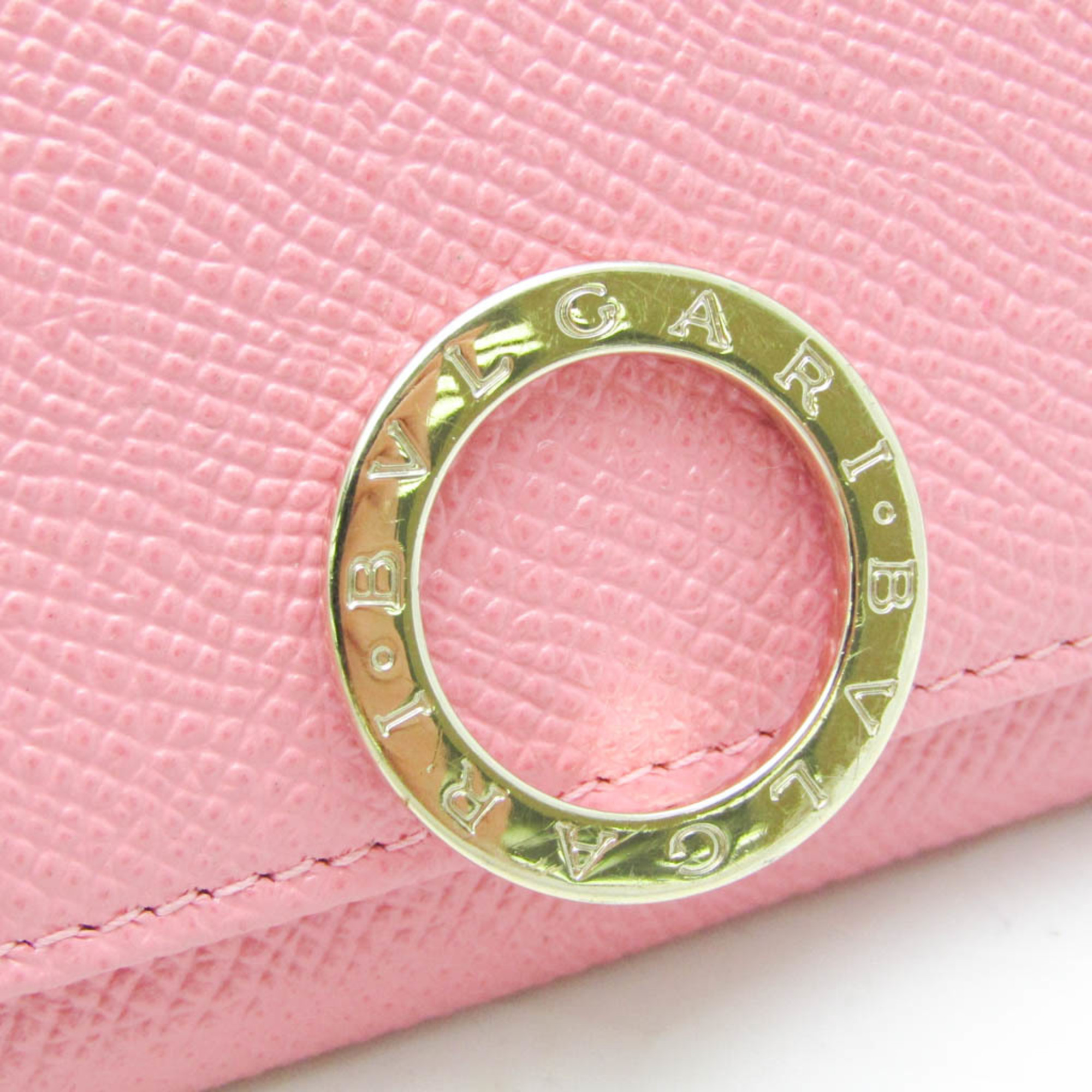 Bvlgari Bvlgari Bvlgari Card Case 287496 Women's Leather Coin Purse/coin Case Light Pink