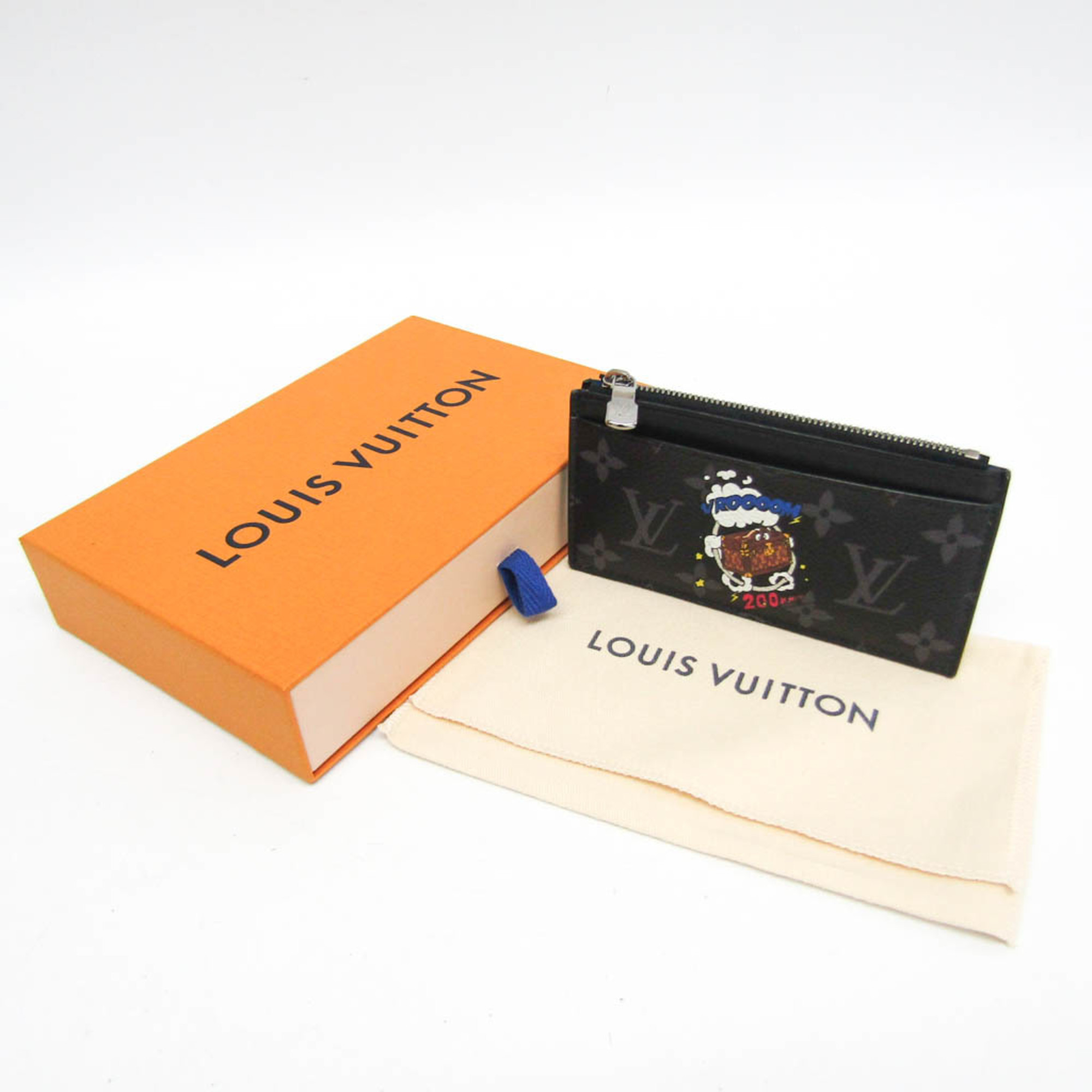 Louis Vuitton Monogram Eclipse Coin Card Holder Trunk Design M80932 Men,Women Monogram Eclipse Card Wallet Monogram Eclipse