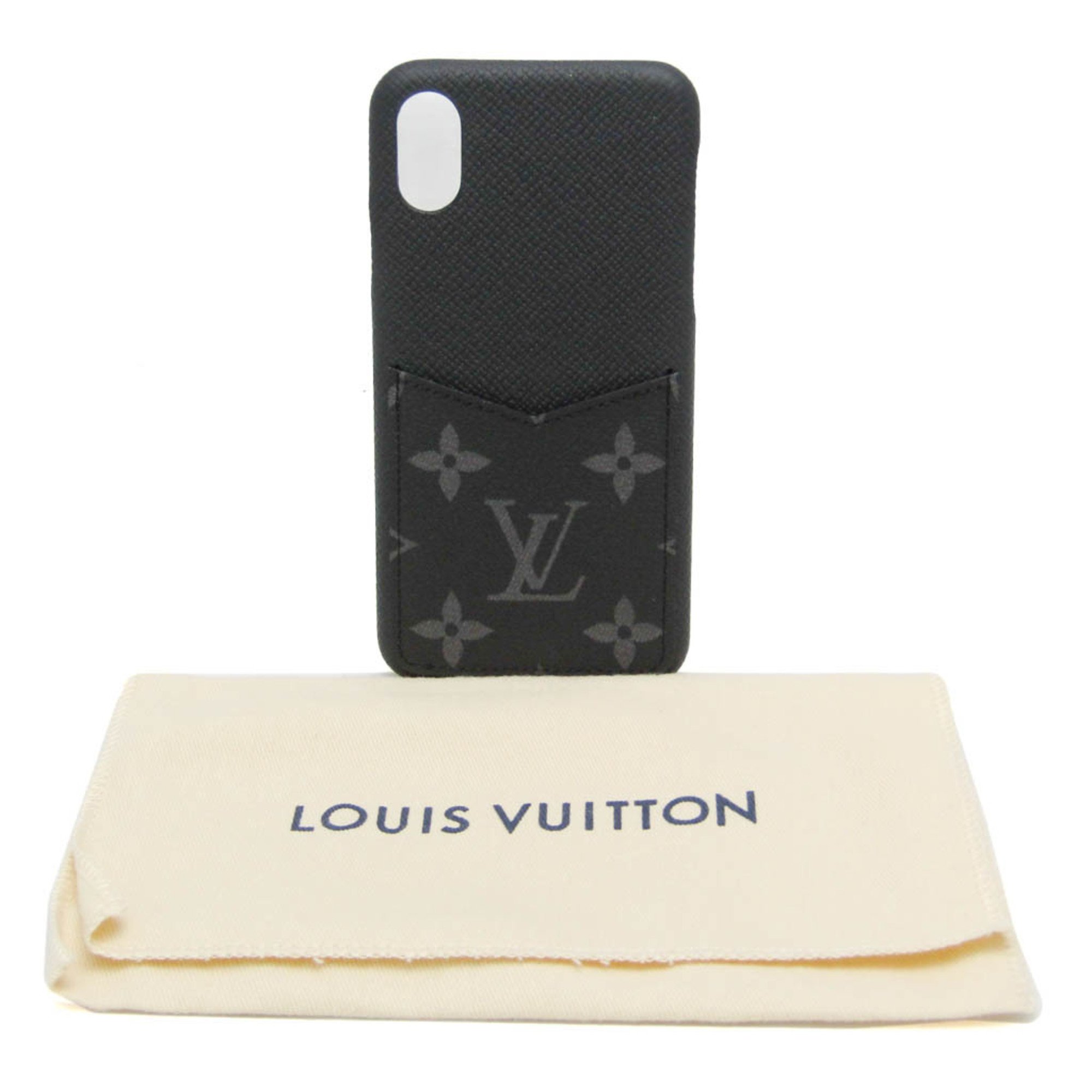 Louis Vuitton Taiga Monogram Eclipse Phone Bumper For IPhone X Monogram Eclipse,Noir IPHONE / Bumper XS M67806