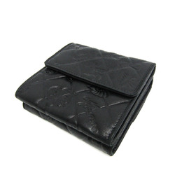 Chanel Icon Women's Leather Wallet (tri-fold) Black