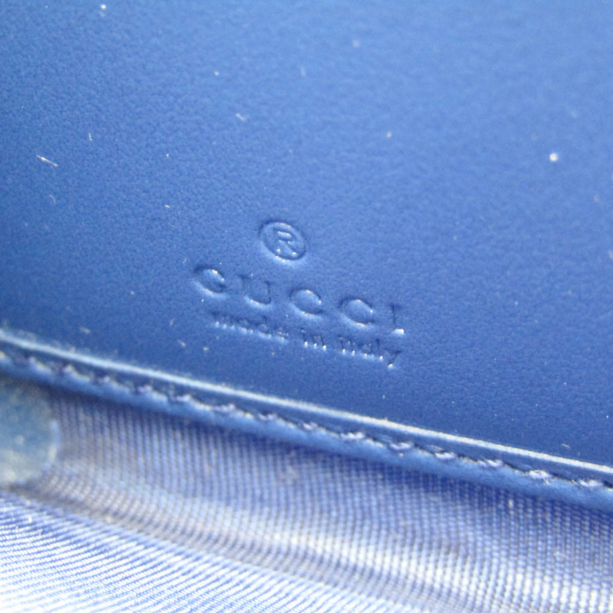 Gucci GG Embossed 625558 Men,Women Leather Long Wallet (bi-fold) Navy