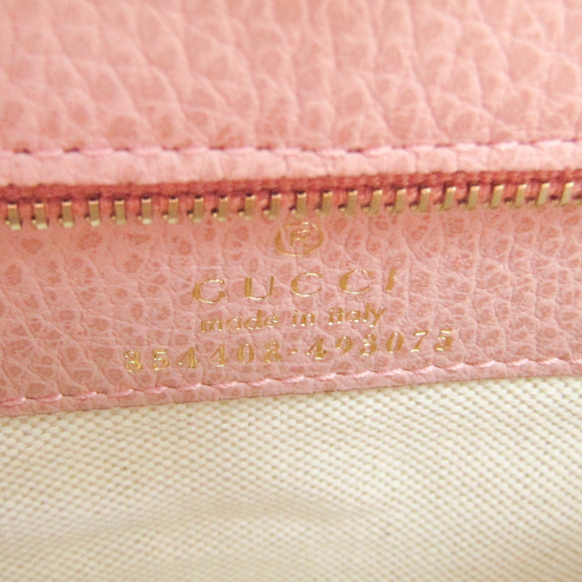 Gucci Gucci Swing 354408 Women's Leather Tote Bag Grayish,Pink