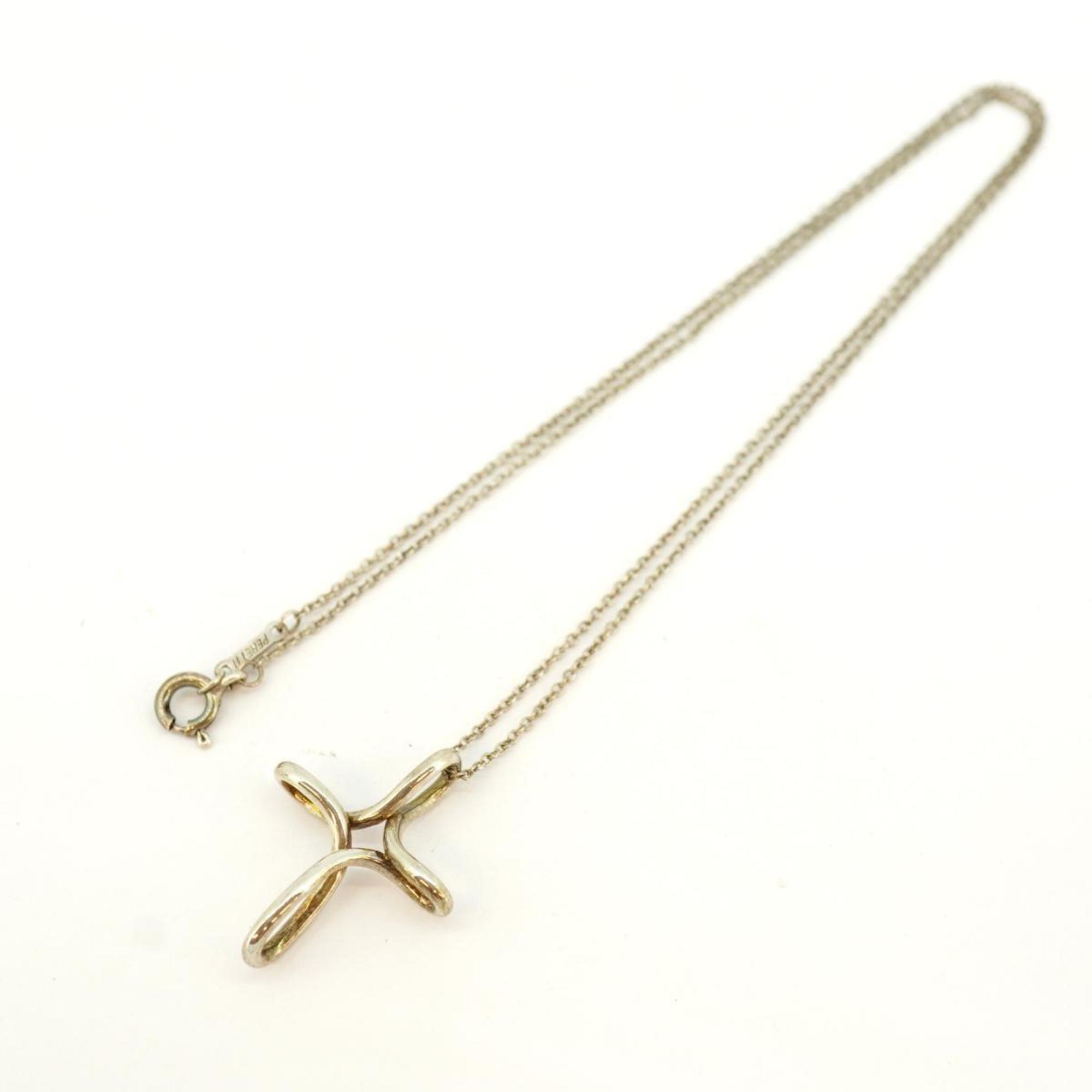 Tiffany Necklace Infinity Cross 925 Silver Women's