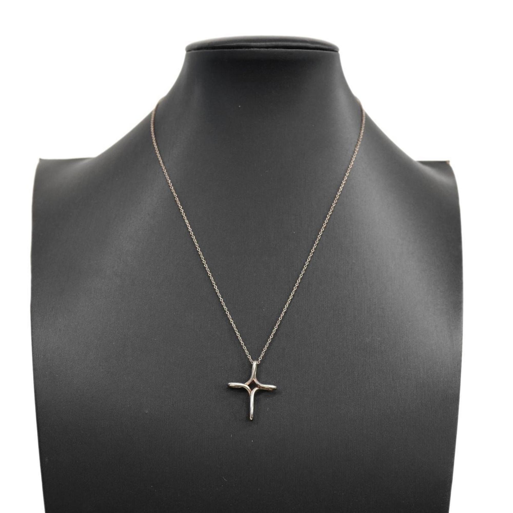 Tiffany Necklace Infinity Cross 925 Silver Women's