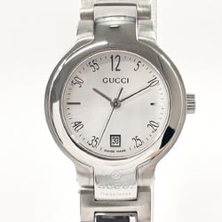 GUCCI 8900L Watch Stainless Steel Silver Quartz Dial Women's