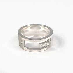 GUCCI Gucci Branded Cutout G Ring, Silver 925, 14, Silver, Women's