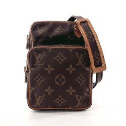 LOUIS VUITTON Louis Vuitton Amazon M45238 Shoulder Bag Monogram Canvas Tanned Leather Brown Women's