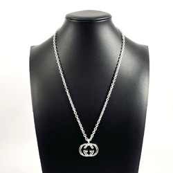 GUCCI Gucci Interlocking G GG Silver Brit Necklace 925 Unisex