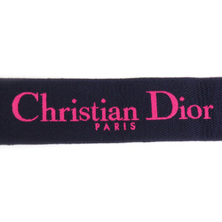 Christian Dior Shoulder Strap Canvas Leather Pink Women's r10039f
