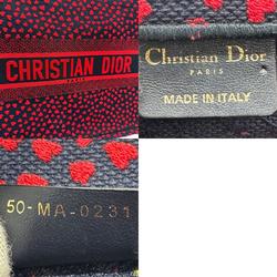 Christian Dior Handbag Book Tote Canvas Navy Red Women's z1174