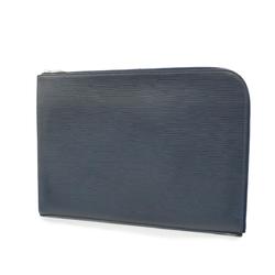 Louis Vuitton Clutch Bag Epi Pochette Jour GM M64154 Blue Marine Men's