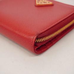 Prada wallet saffiano leather red ladies