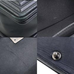CHANEL Shoulder Bag Boy Chanel Tweed Leather Metal Multicolor Black Women's e58698a