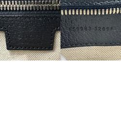 GUCCI Handbag Shoulder Bag GG Supreme Leather Navy Women's 659983 z1151
