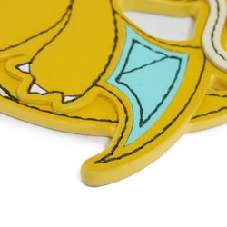 FENDI Keychain Dragonite Charm Pokemon Hiroshi Fujiwara FF Canvas Fragment Yellow 7AS256AQWMF1NVB Men's