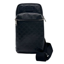 GUCCI Body Bag Guccissima Leather Black Men's 450970 z1112