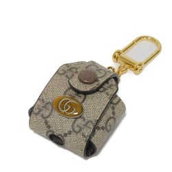 GUCCI Offdia AirPods Case Airpods Beige Chain Hook Key Ring GG Supreme 596720 K9GSS 8358 Men's Women's