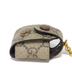 GUCCI Offdia AirPods Case Airpods Beige Chain Hook Key Ring GG Supreme 596720 K9GSS 8358 Men's Women's