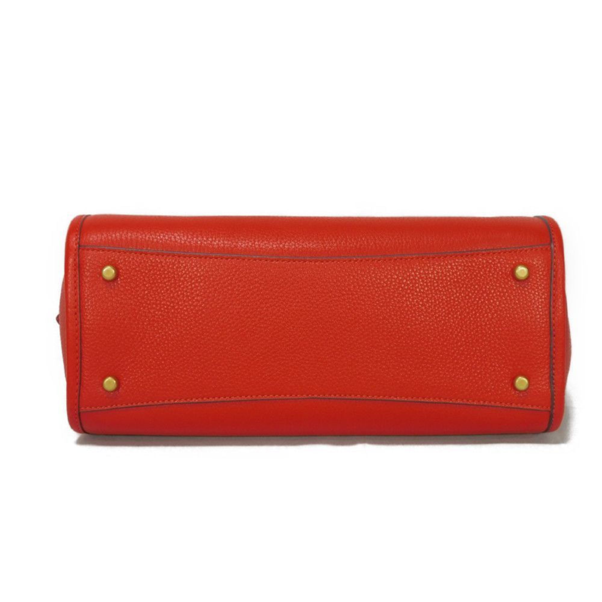 COACH Handbag Brook Carryall 28 Turnlock Shoulder Bag C Red CE732 Women's