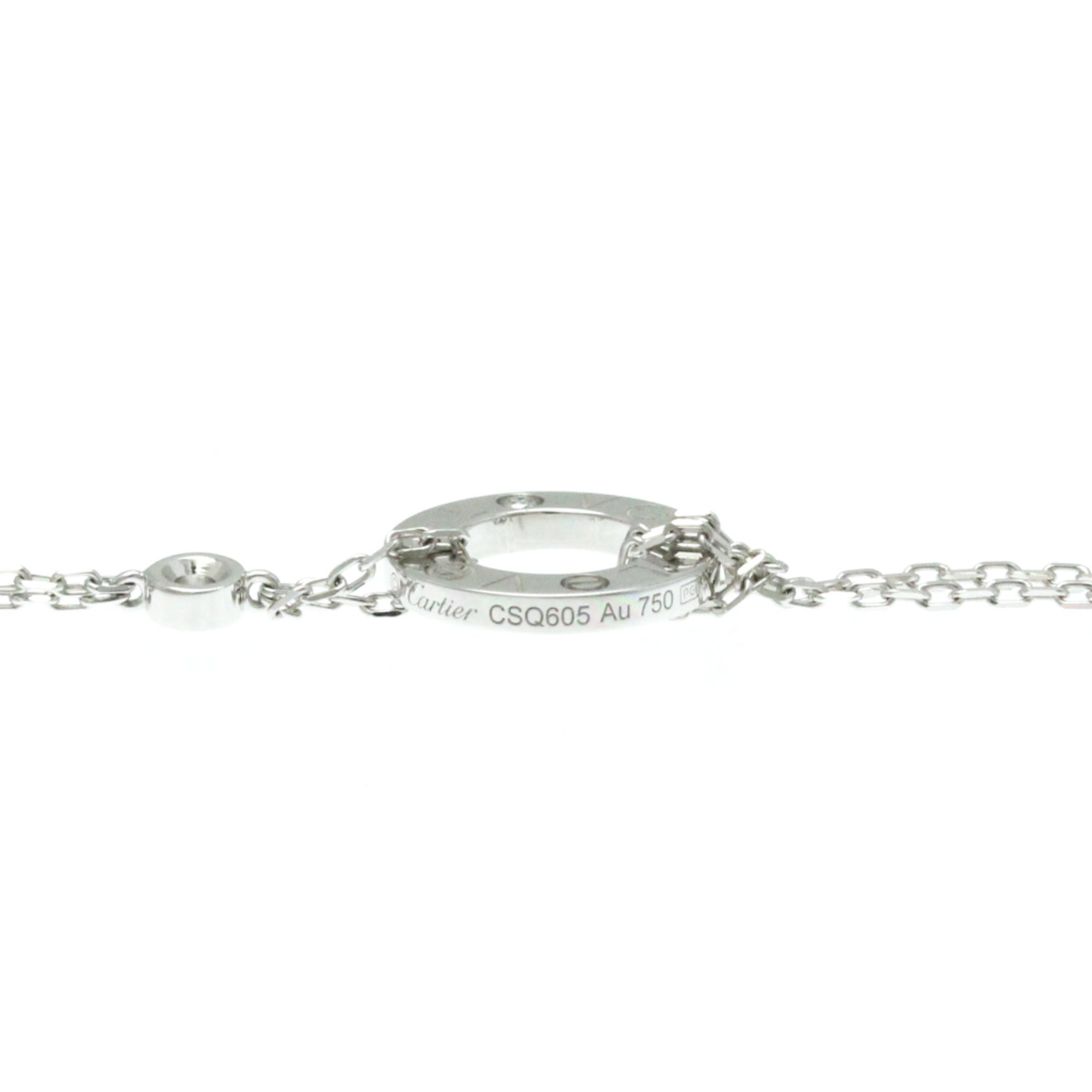 Cartier Love Circle Necklace B7219400 White Gold (18K) Diamond Men,Women Fashion Pendant