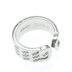 Cartier C2 Ring 2000 Christmas Limited Edition Platinum Fashion No Stone Band Ring Silver