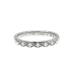 Chanel Coco Crush Ring Mini Model Platinum Fashion Diamond Band Ring Silver