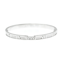 Tiffany Atlas Diamond Bracelet White Gold (18K) Diamond Charm Bracelet Silver