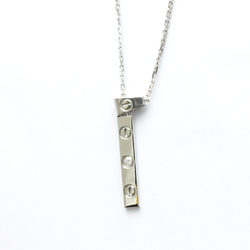 Cartier Love Love Y Shape Necklace White Gold (18K) Diamond Men,Women Fashion Pendant Necklace (Silver)