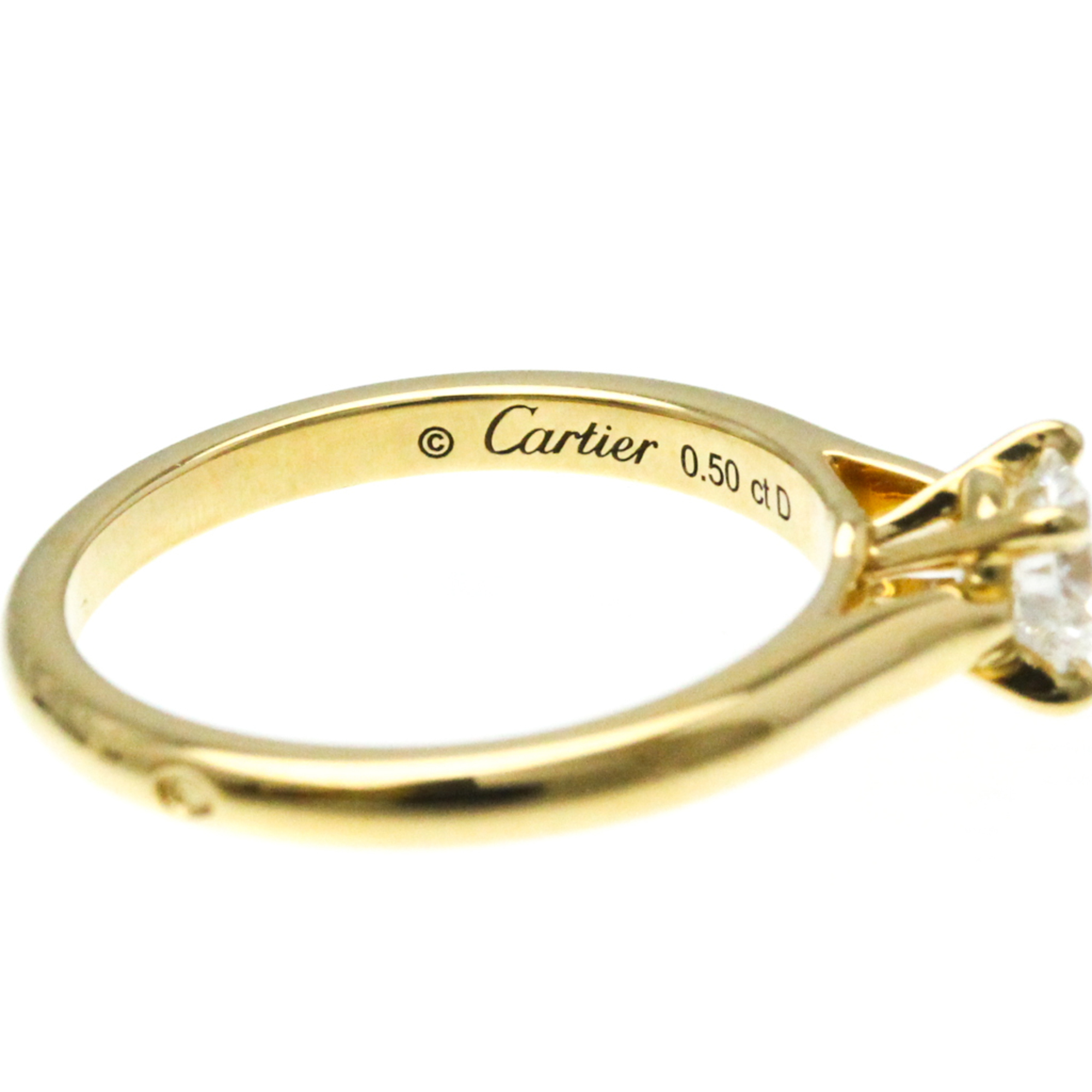 Cartier 1895 Solitaire Ring Yellow Gold (18K) Fashion Diamond Engagement Ring Carat/0.5 Gold