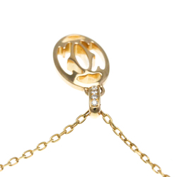 Cartier Logo Double Necklace Pink Gold (18K) Diamond Men,Women Fashion Pendant Necklace (Pink Gold)