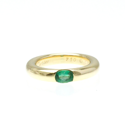 Cartier Ellipse Emerald Ring Yellow Gold (18K) Fashion Emerald Band Ring Gold
