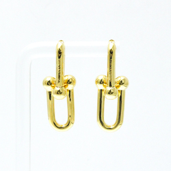 Tiffany Hardware Link Earrings Large Size No Stone Yellow Gold (18K) Drop Earrings Gold